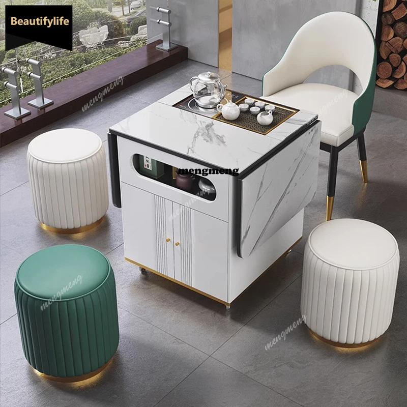 

D80 Итальянский табурет Современный журнальный столик Лифт Белый Уникальный журнальный столик для салона хранения Складной скандинавский Muebles De Sala Home Furni