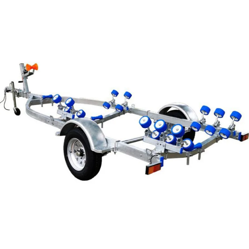 Handling rack, motorboat ground storage bracket, rubber inflatable boat tow cart
