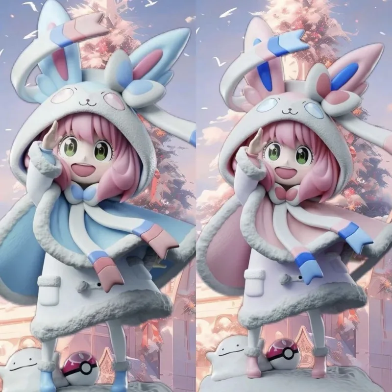 

In Stock Anya Forger Cosplay Gojo Satoru Luffy Mermaid Anya Spy x Family Anya Cos Anime Figure Model Desk Decor Collection Toy