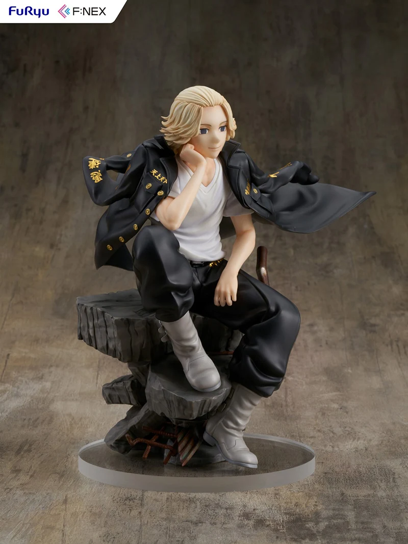 Original FuRyu F:NEX 1/7 Tokyo Revengers Manjiro Sano PVC 21CM Anime Action Figures Model Collection Ornament Toy