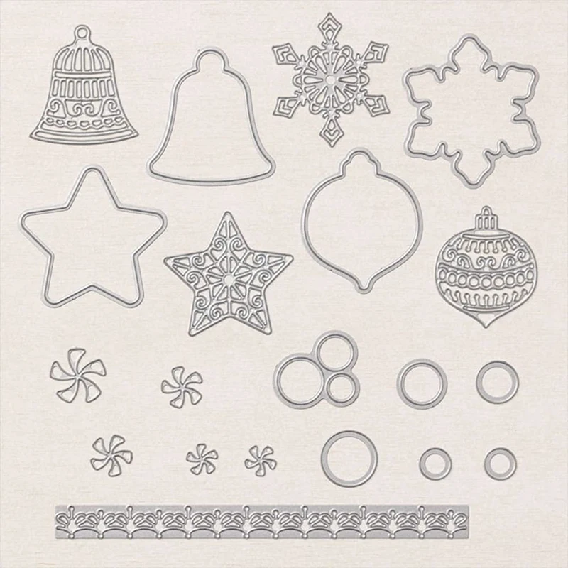 1 zestaw świątecznych świętych znaczków kwiatowych do wycinania matryc, matryc i znaczków dla DIY scrapbookingu kart dla tworzenie kartek