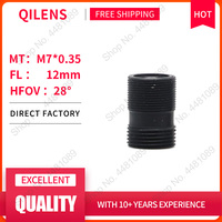 QILENS CCTV Lens M7 12mm  for Security 720P 1080P HD Mini Camera Pin hole Lens