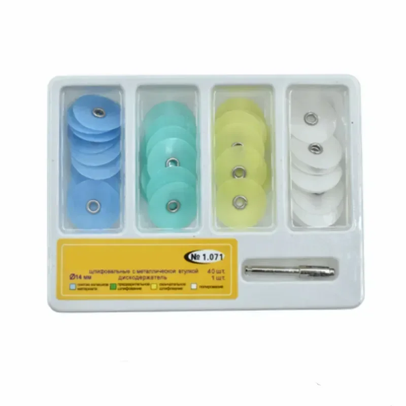 

40pc/box Dentals Polishings Discs Gross Reductions Contourings Mandrels Stripes Set Materials Teeth Whitenings