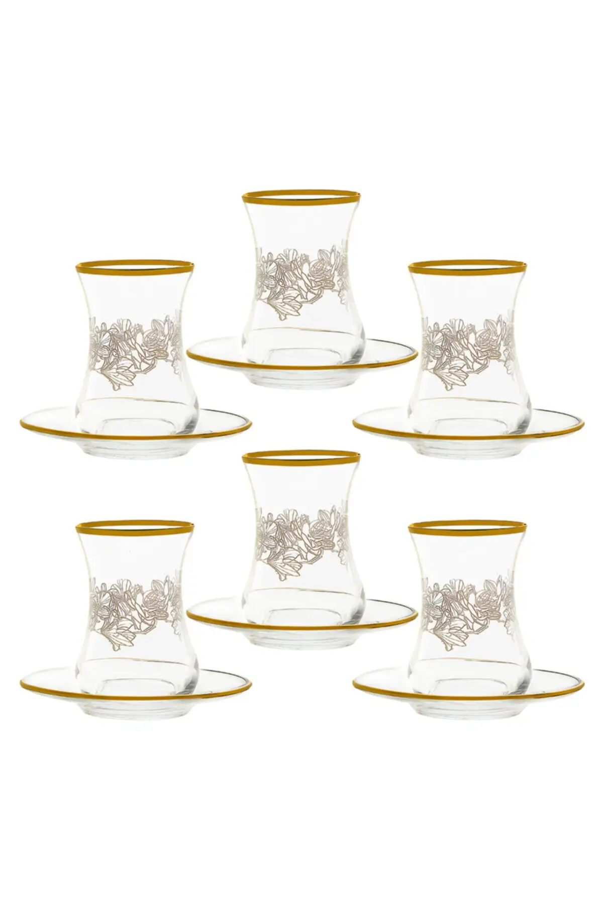 

DOLBOVI Daniela 12 Piece Tea Set Turkish Tea Glass Cup