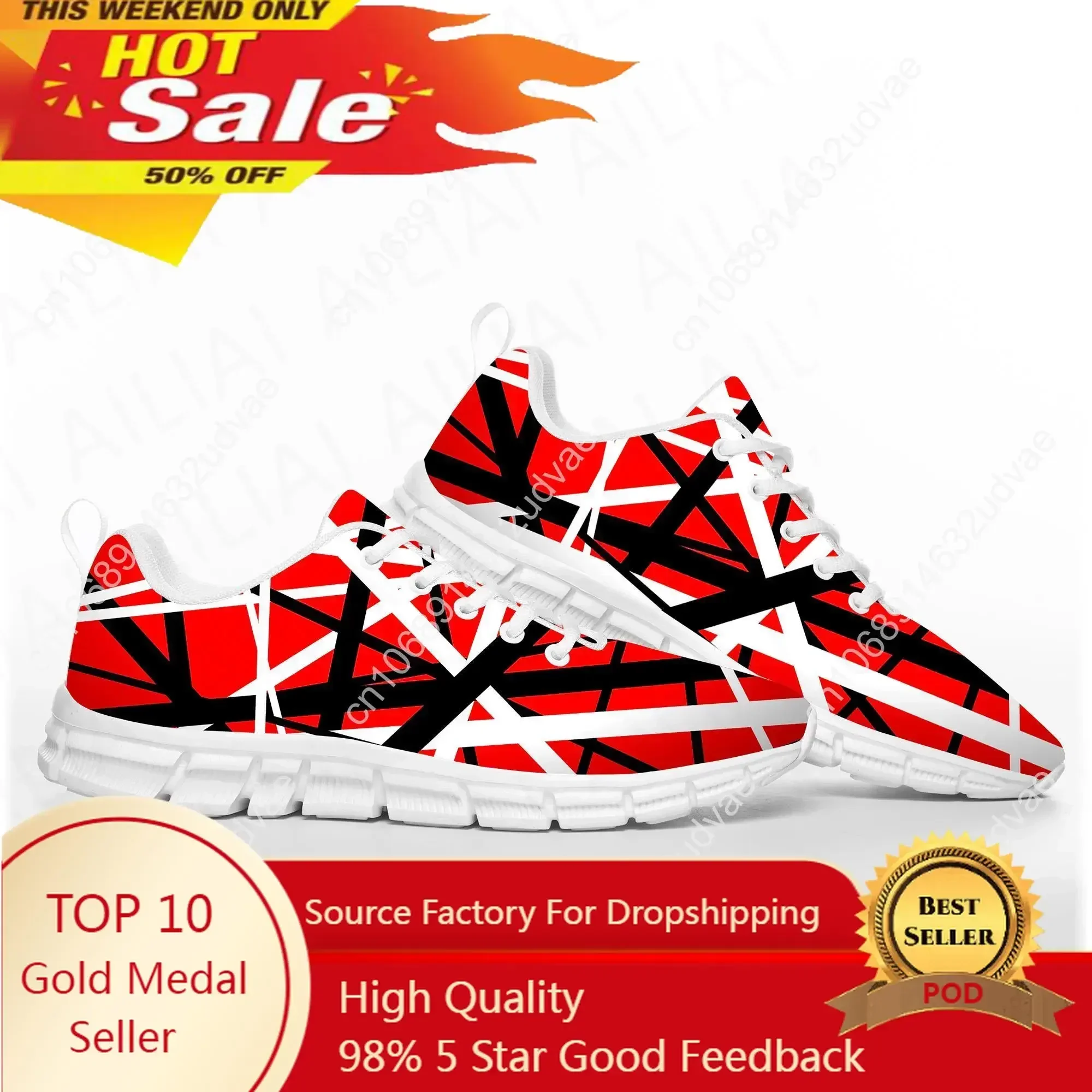 

Van Evh 5150 Stripes Halen Sports Shoes Mens Women Teenager Sneakers Rock Band 1984 Casual Custom Couple High Quality Shoes