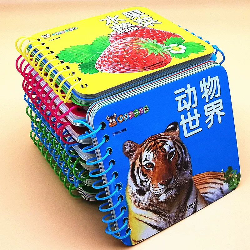 10 pcs/set Baby Kids Children Learning Books Chinese English Learning Cards Baby Early Learning Reading Cards Literacy Cards
