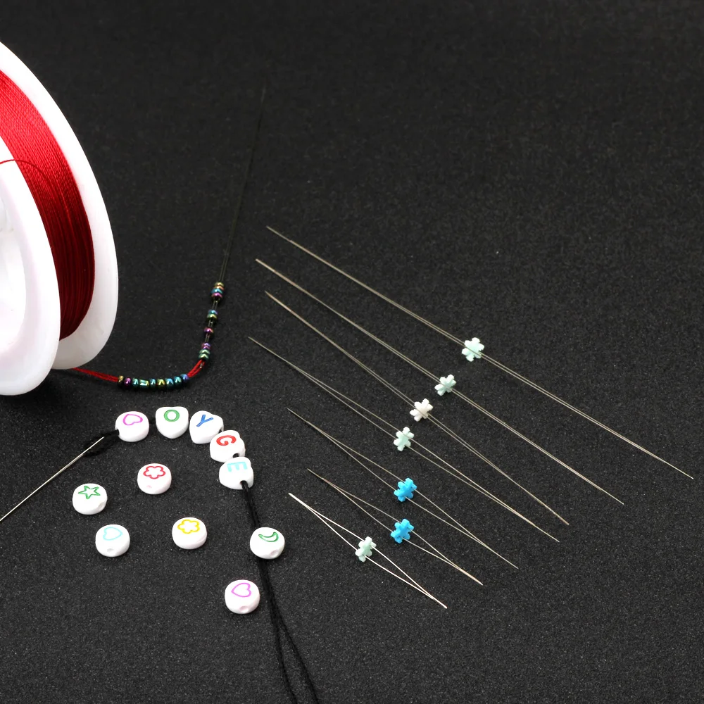 5Pcs Medium-hole Open Large Eye Pin Foldable Beaded DIY Handmade Necklace Jewelry Making Tool