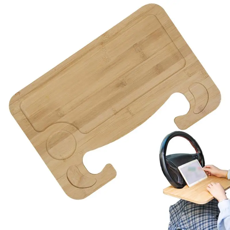 Steering Wheel Tray   Car Laptop Computer Desk Mount Stand Car Steering Wheel  Coffee Goods Tray Board Dining Table Holder