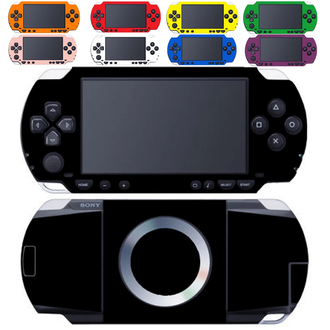 10 ملصقات لاصقة من الفينيل بلون نقي ونظيف لحماية الجلد من سوني PSP 1000 ملصقات جلود PSP1000