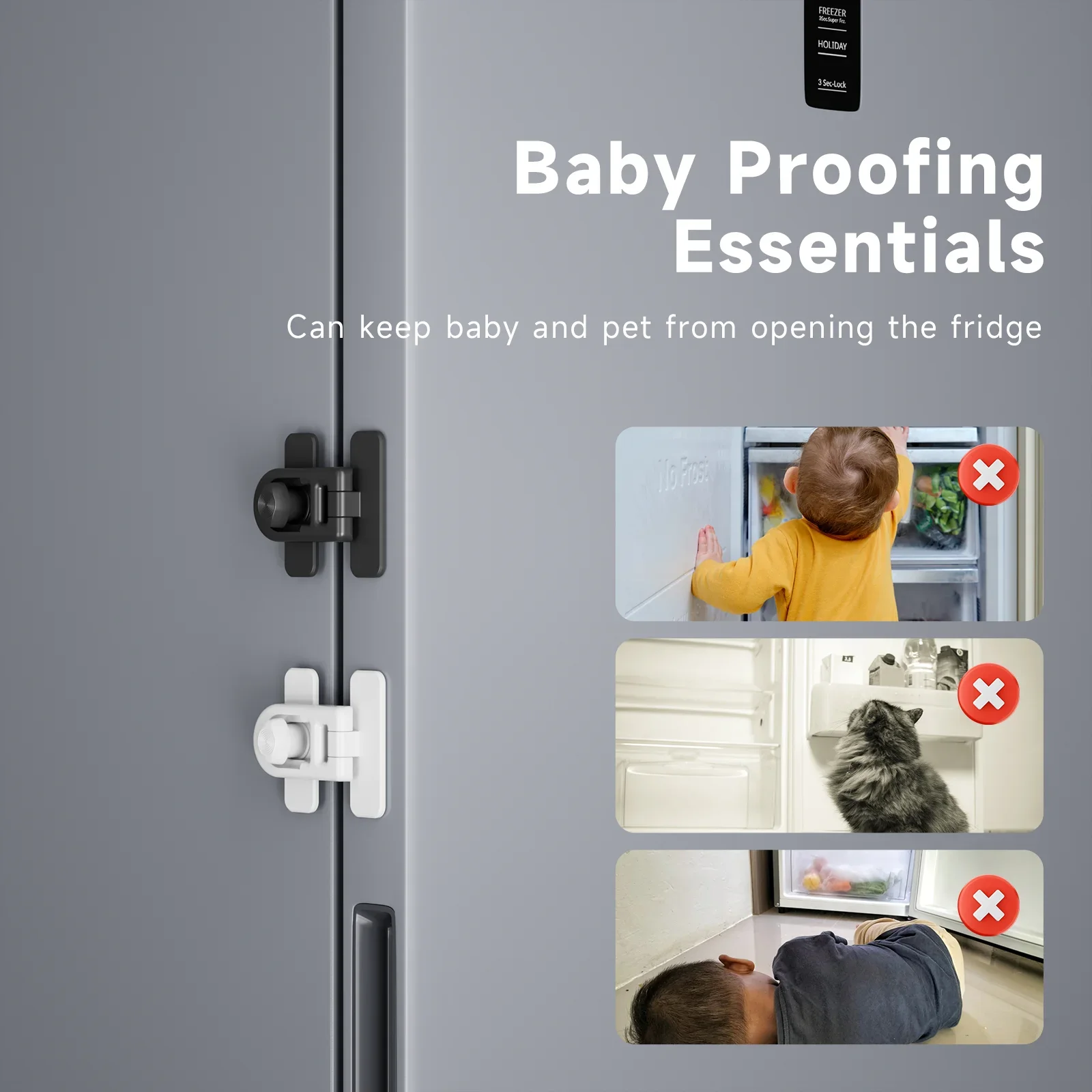 Creative For Toddler Kids Anti-pinching Children Protector Baby Safety Refrigerator Door Lock Baby Security Latch