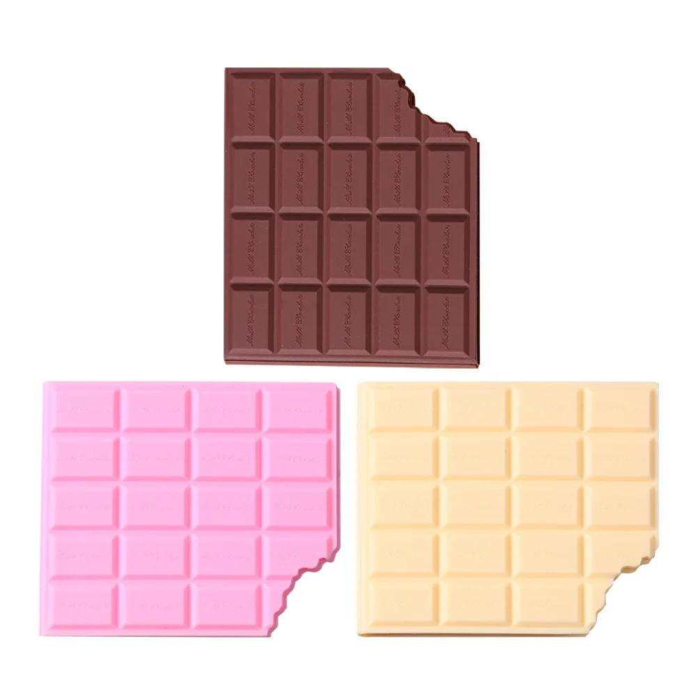

3pcs Chocolate Shaped Notepad Cute Memo Pad Portable Small Writing Pads For School Office Home Chocolate Themed Stationery Mini