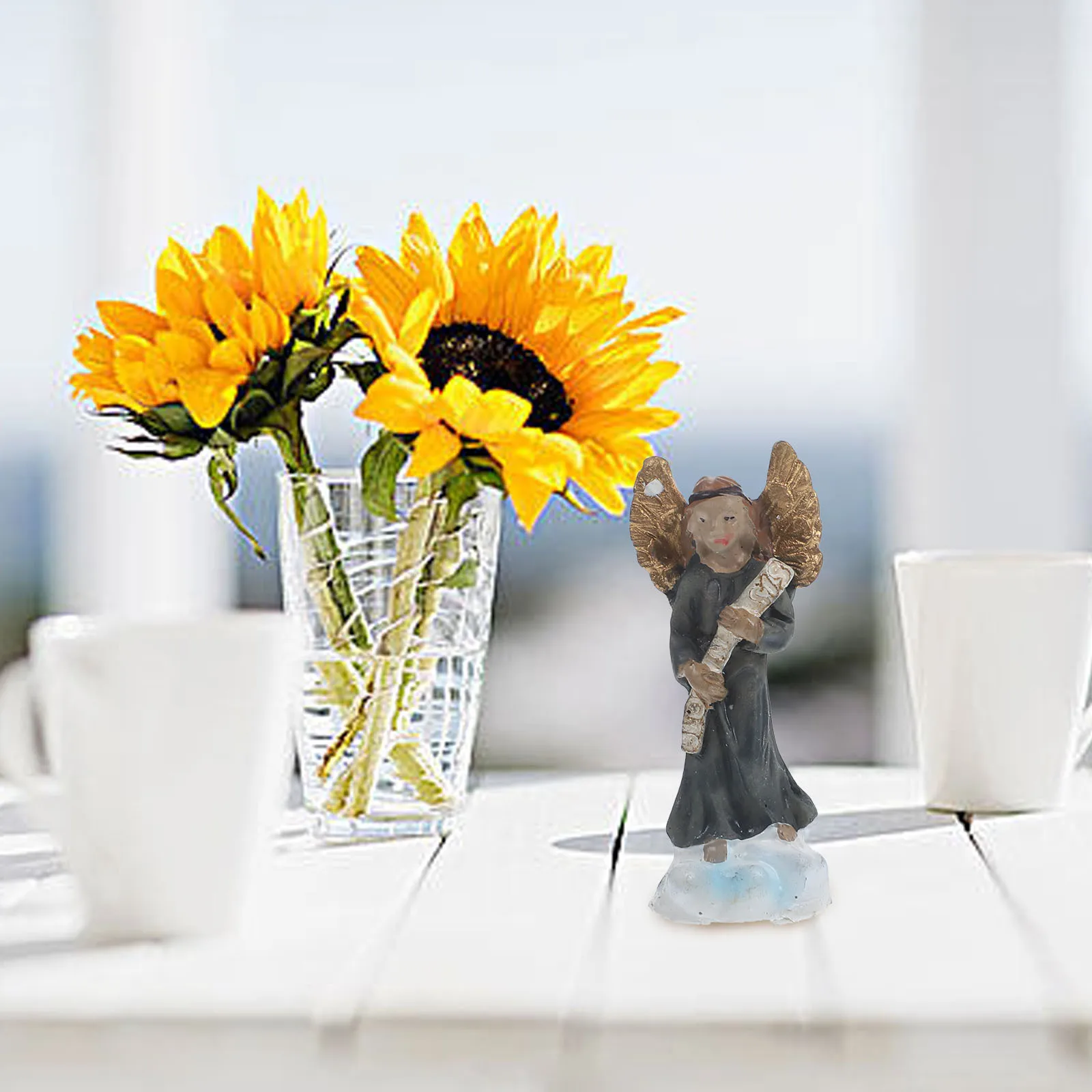 

1Set Christian Nativity Set Resin Religious Ornaments for Home Decor Office Church Prayer Room Desktop Craft Display