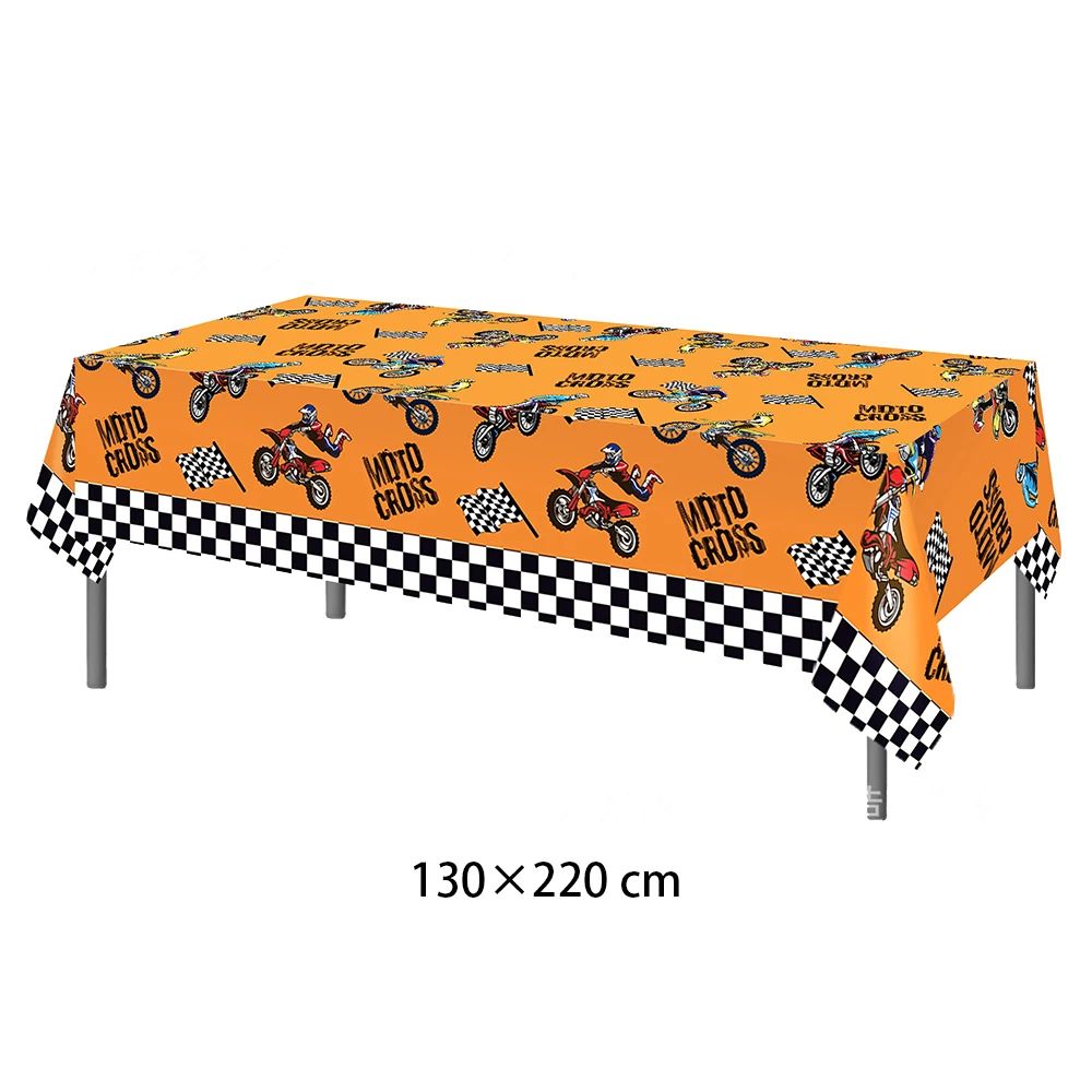 Motorcycle Dirt Biker Birthday Party Supplies Motocross Dessert Paper Plates Cups Napkins Disposable Tableware Favor For Boys