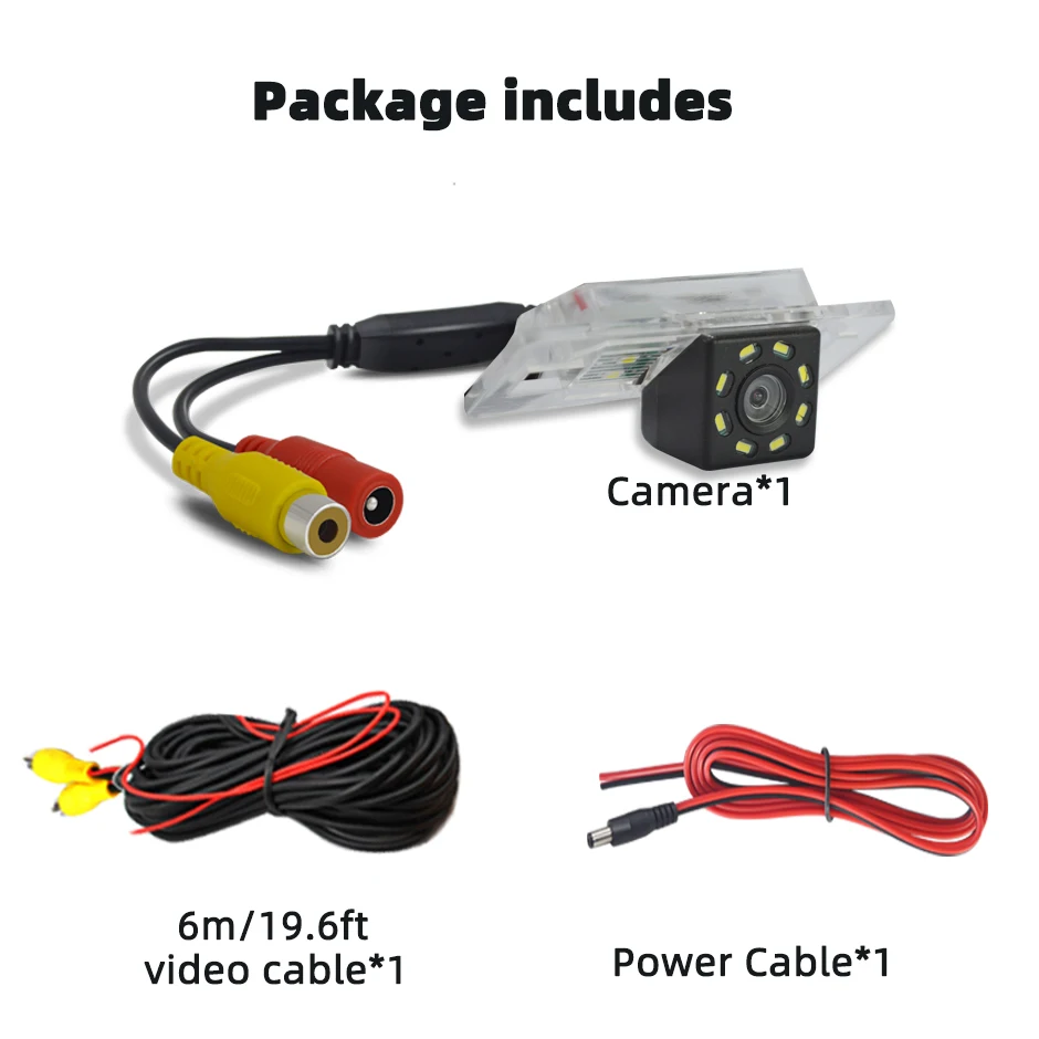 Obrázek 3: CVBS hd auto zadní výhled couvat záloha kamera  8 LED  pro BMW 1 řada E82 3čepel řada E46 e90 E91 5barvy řada E39 E53 X3 X5 Android DVD