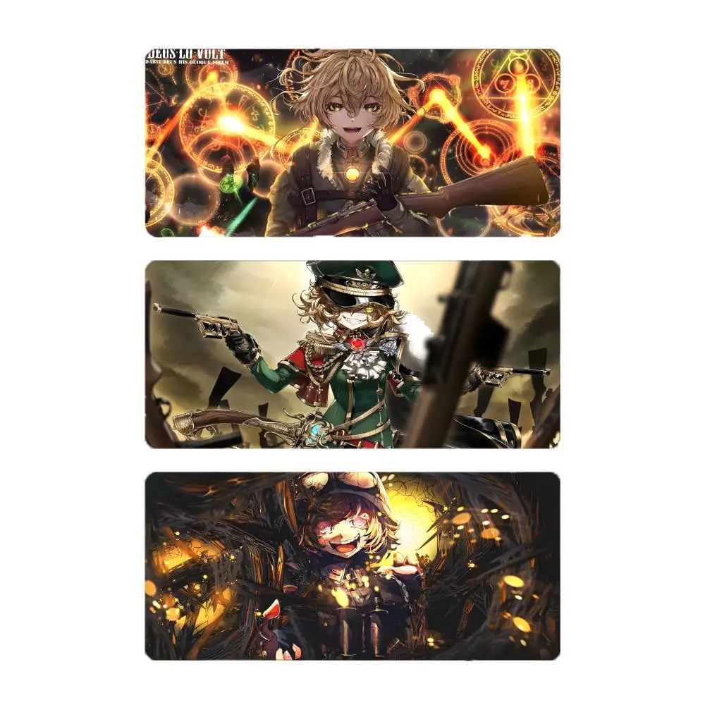 Smart Cool Anime S-Saga of Tanya the Evil Mouse Pad Mousepad Large Gaming LockEdge Thickened PC Table Desk Mat