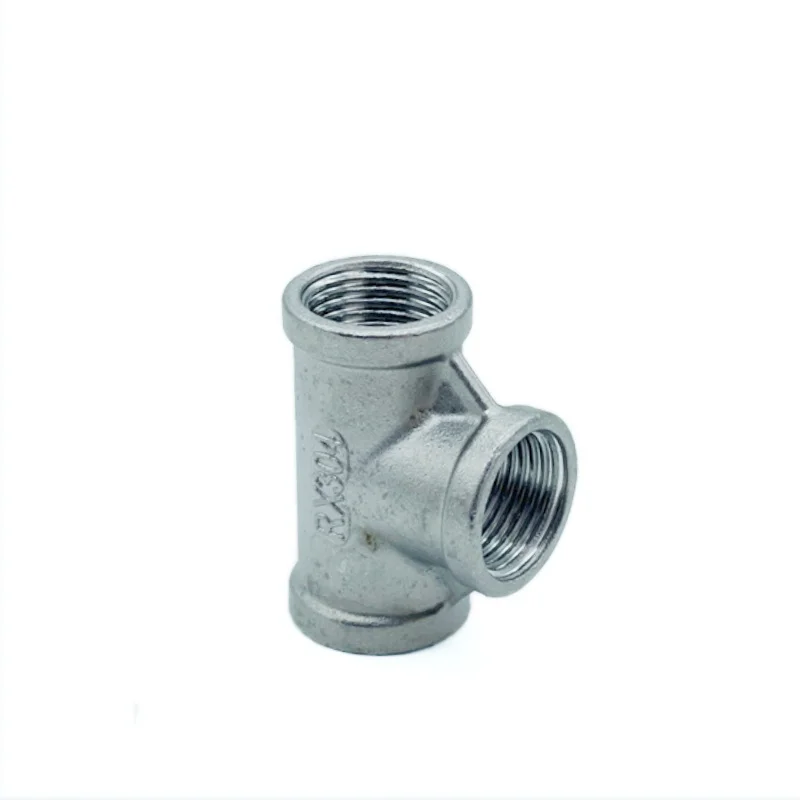 BSP male+male+Female Threaded 3 Way Tee T Pipe Fitting 1/4\