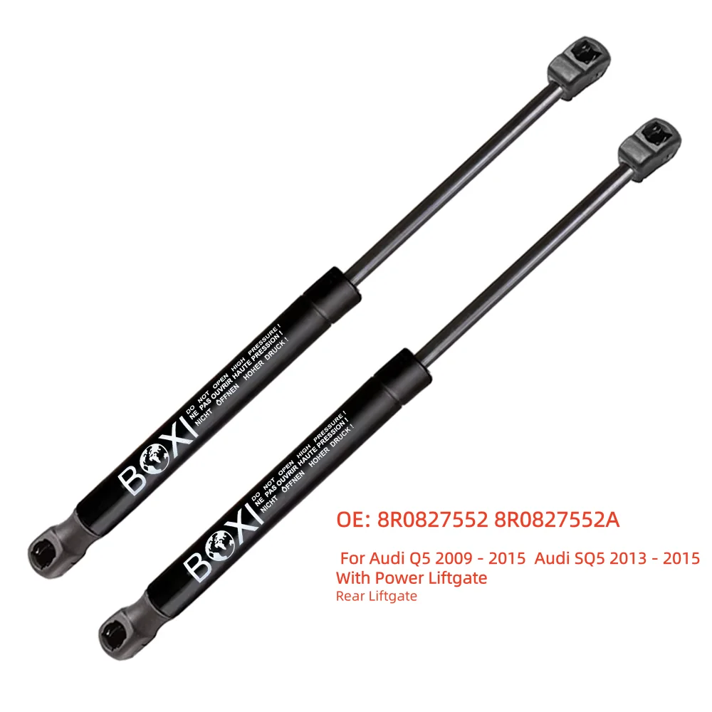 BOXI 2Pcs Rear Tailgate Lift Supports Struts 8R0827552A  For Audi Q5 2009 - 2015  Audi SQ5 2013 - 2015 With Power Gas Springs