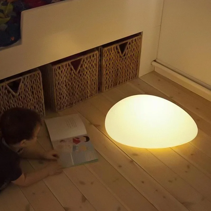 Солнечные садовые фонари, светодиодные современные креативные белые камни, водонепроницаемые, IP65, с дистанционным управлением, декор, домашний двор, газонная лампа