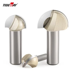 TIDEWAY Professional Round Bottom Router Bit Woodworking Milling Cutter U-Shaped Tool Wood Milling Engraving Machine Gong Bit