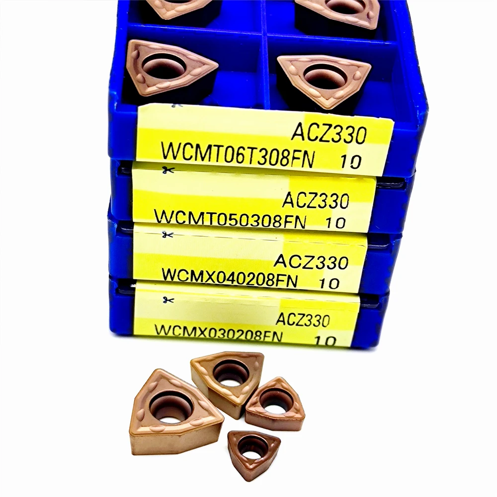 Stainless Steel External Turning Tool WCMX030208FN WCMX040208FN WCMT050308FN WCMT06T308FN Hard Alloy Blade Lathe Carbide Insert