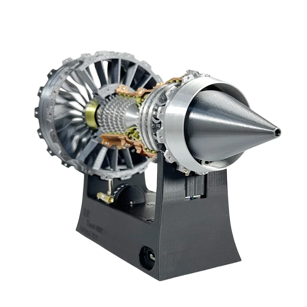 25CM TR-900 Turbofan Engine Model Kit Jet Aircraft 3D Printing Aviation Model Toy Man Kids Gift - Finished Product