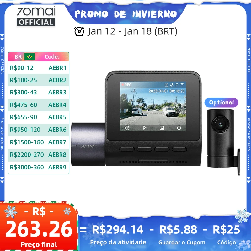 70mai-dash-cam-a410-true-25k-hdr-dual-channel-supported-f155-aperture-gps-24h-parking-max-256gb-car-dvr-70mai-a410-70mai-a400