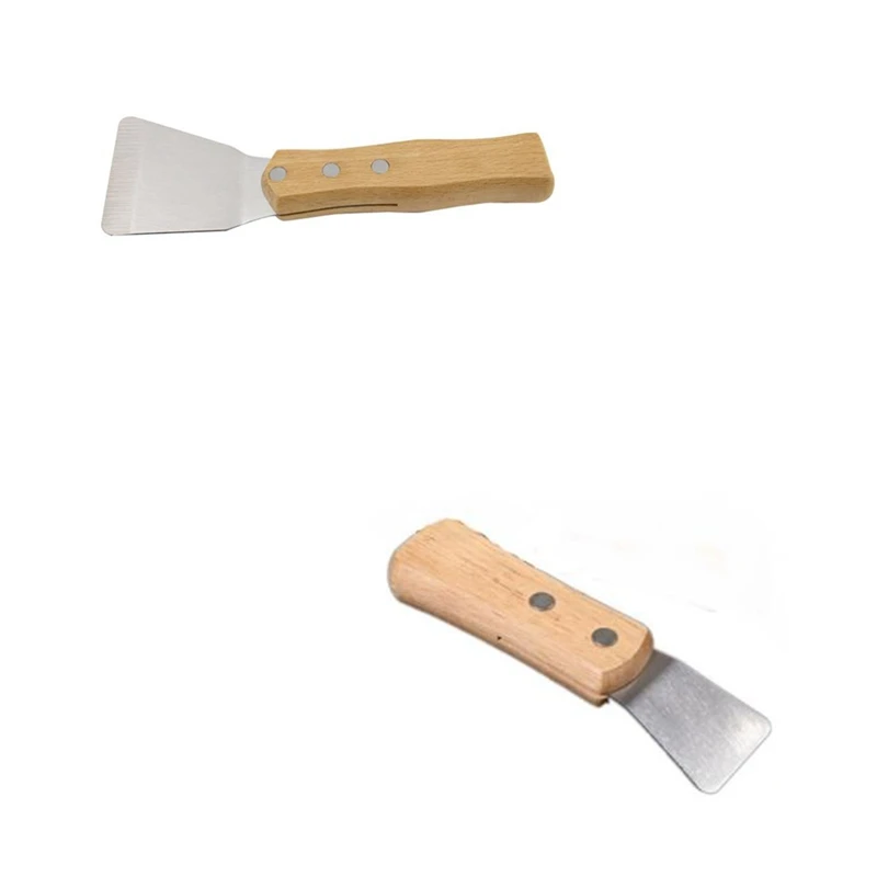 

1Pcs Ceiling Install Spatula Scoop With Wooden Handle Stretch Ceiling Film Shovel Accessories For Welding Harpoon