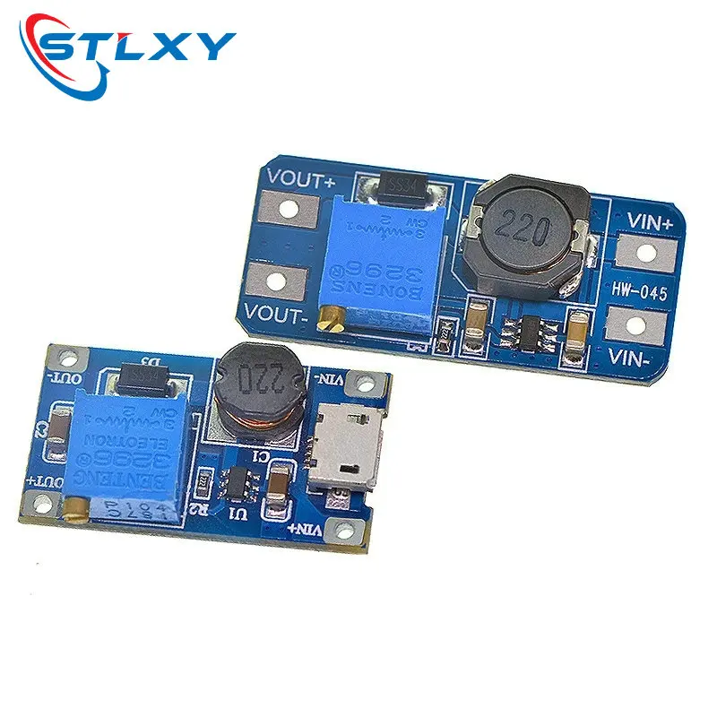 5PCS MT3608 DC-DC Step Up Converter Booster Power Supply Module Boost Step-up Board MAX output 28V 2A