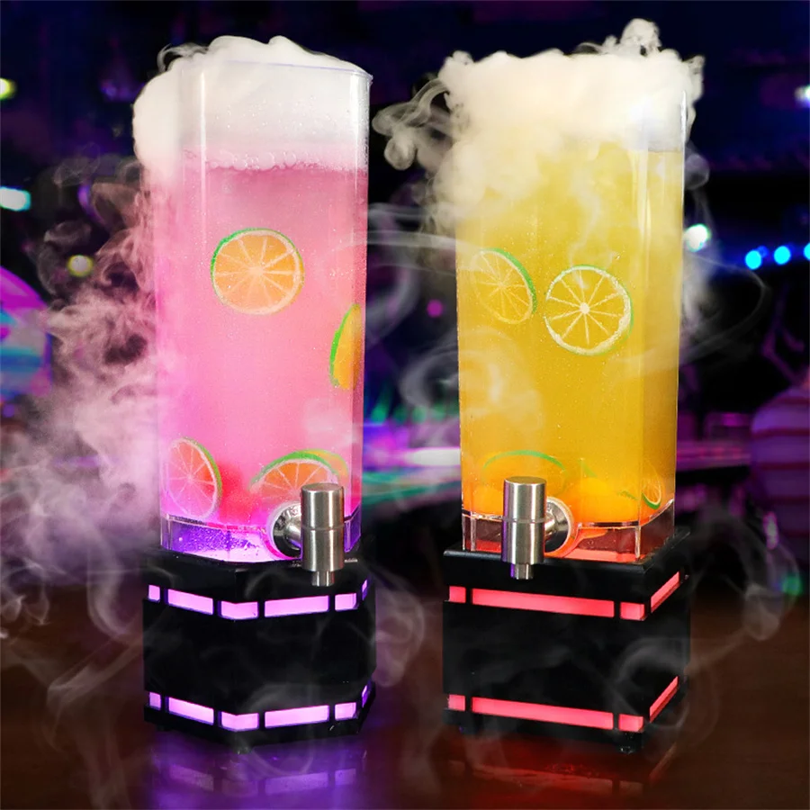 Imagem -02 - Rgb Changeable Led Ice Bucket Led Clear Acrílico Ice Bucket Holder Suco Vinho Cerveja Champanhe Festa Night Bar Decor