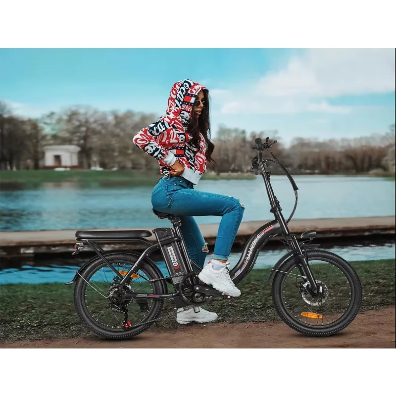 دراجة كهربائية عالية السرعة بدون فرش قابلة للطي للبالغين