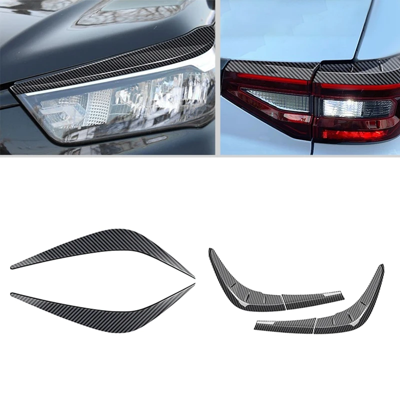 Car Front Headlights Eyebrows Tail Light Eyebrow Cover Trim Spoiler Style For Toyota Raize 200 ROCKY Series