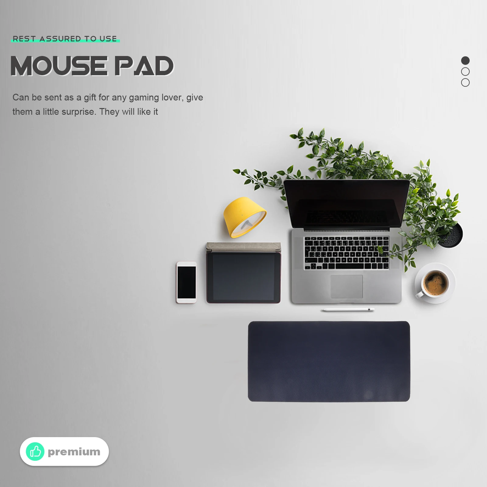 

Large Waterproof Keyboard Mouse Pad Desk Mat for Laptop Computer Office Home Pvc Gaming Mousepads Smooth Reinforced Wear Tear