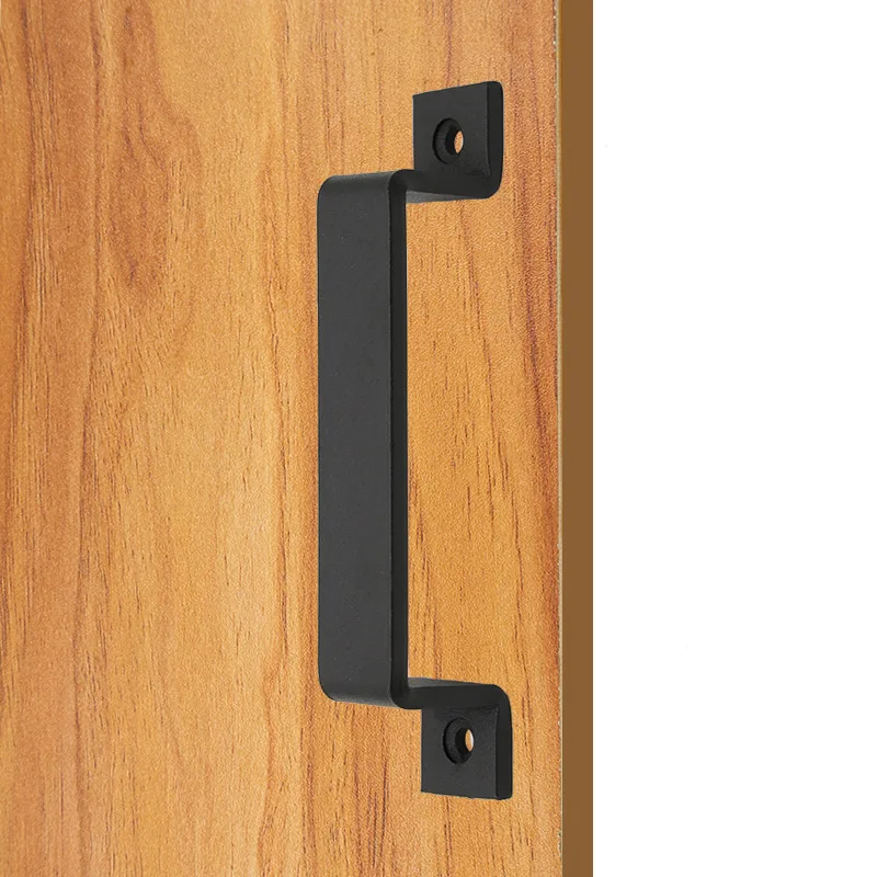 Heavy Duty Barn Door Handle Black Sliding Sliding Door Garage Metal Load Bearing Strong Solid Handles