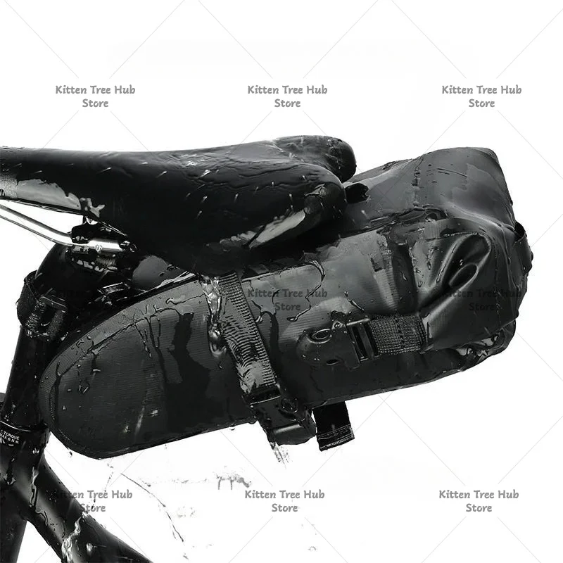Bicycle Tail Bag Large Capacity Waterproof Long-distance Riding Tail Bag Storage Bag