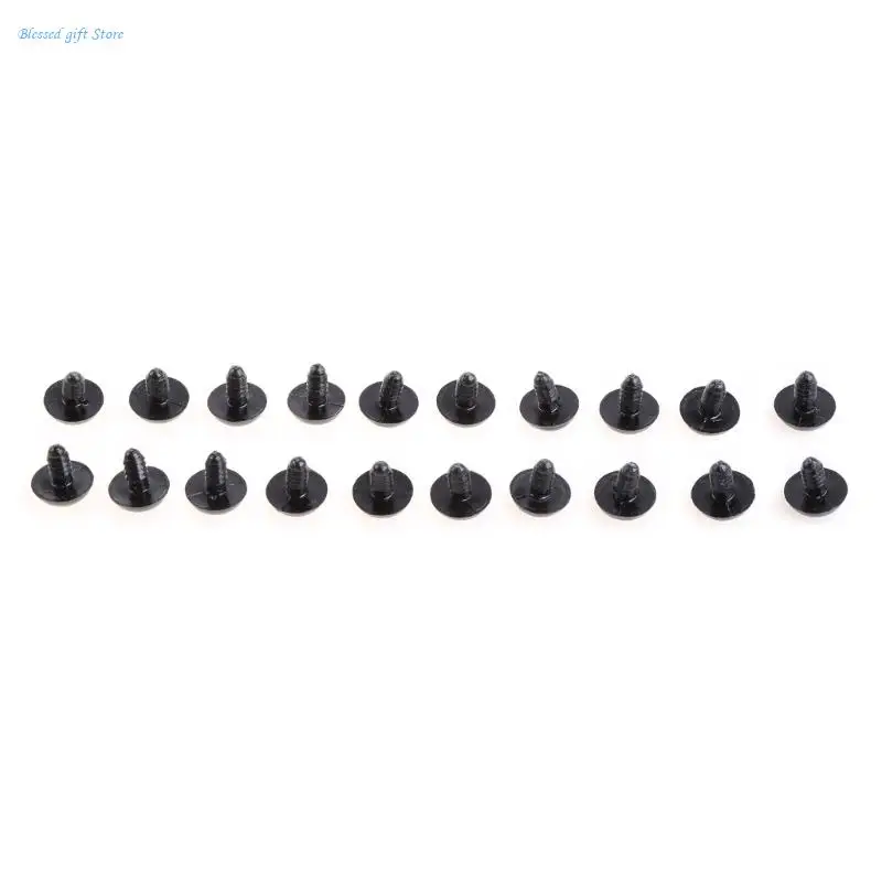 20 piezas ojos seguridad plástico negro 6-20mm para osos peluche/muñecas/animales juguete/fieltro