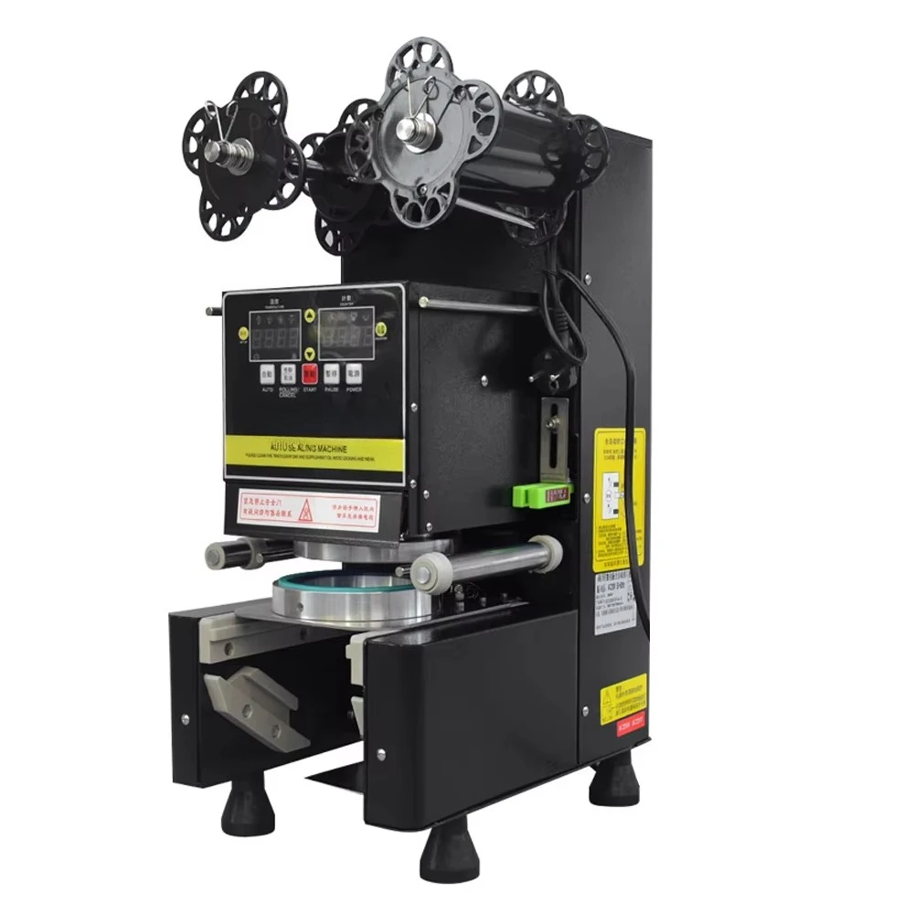 88/90/95 PP/PE/Paper Automatic Bubble Sealing Machines Milk TAutomatic Cup Sealer Bubble Tea Machine Cup Sealing Machine