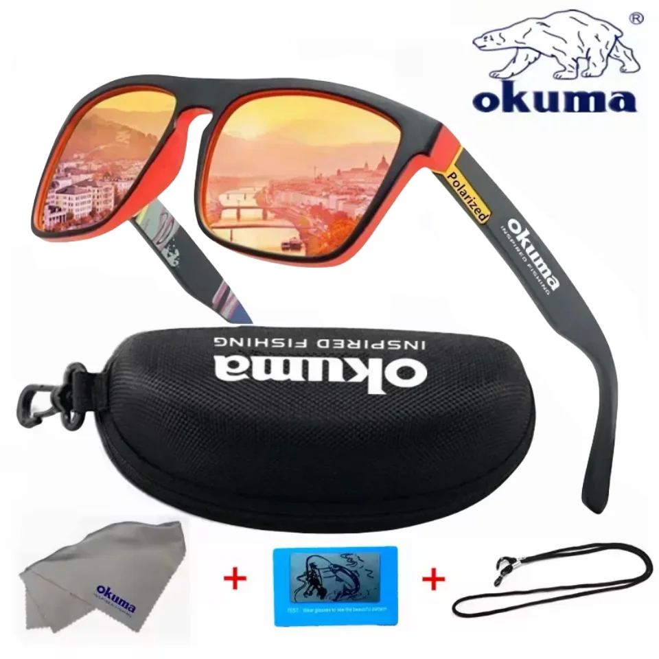 Okuma Fashion Polarisierte Brille UV400, schützt vor starkem Licht und blendendem Licht, geeignet für Radfahren, Autofahren, Angeln usw. – Detail 12