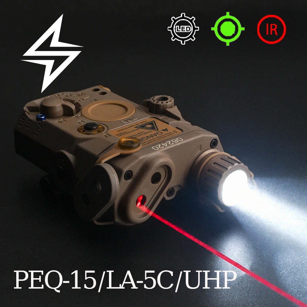 

Лазерный целеуказатель WADSN PEQ-15 LA-5C UHP с красной точкой и ИК-лазером, нейлоновый прицел для охоты и страйкбола, индикатор PEQ15 с переключателем 2.5 Plug Switch