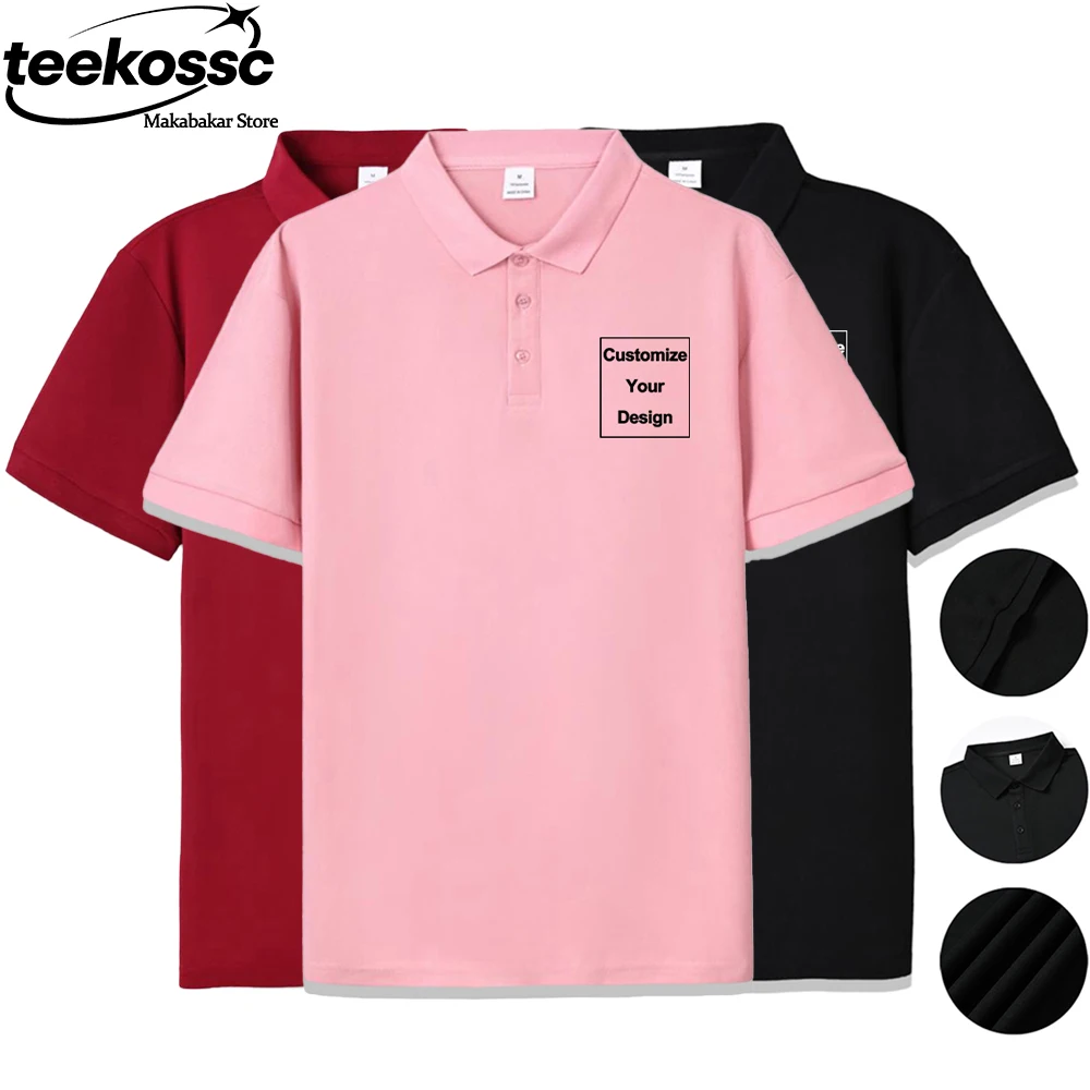 Polo pour femme personnalisé d'été, logo/graphique DIY, hauts amples, respirants, à manches courtes, col chemise, t-shirts de golf décontractés, vêtements pour femmes