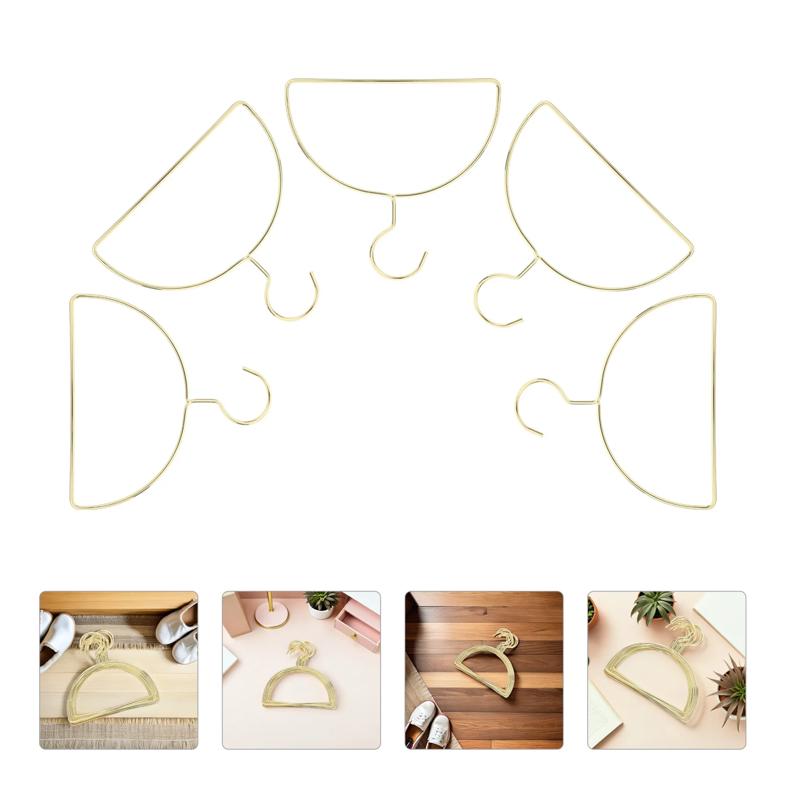 

10Pcs Semi-Arch Hanger Sturdy Metal Clothing Rack for Adult Coats Suit Jackets Scarf Holder Efficient Closet Space Management