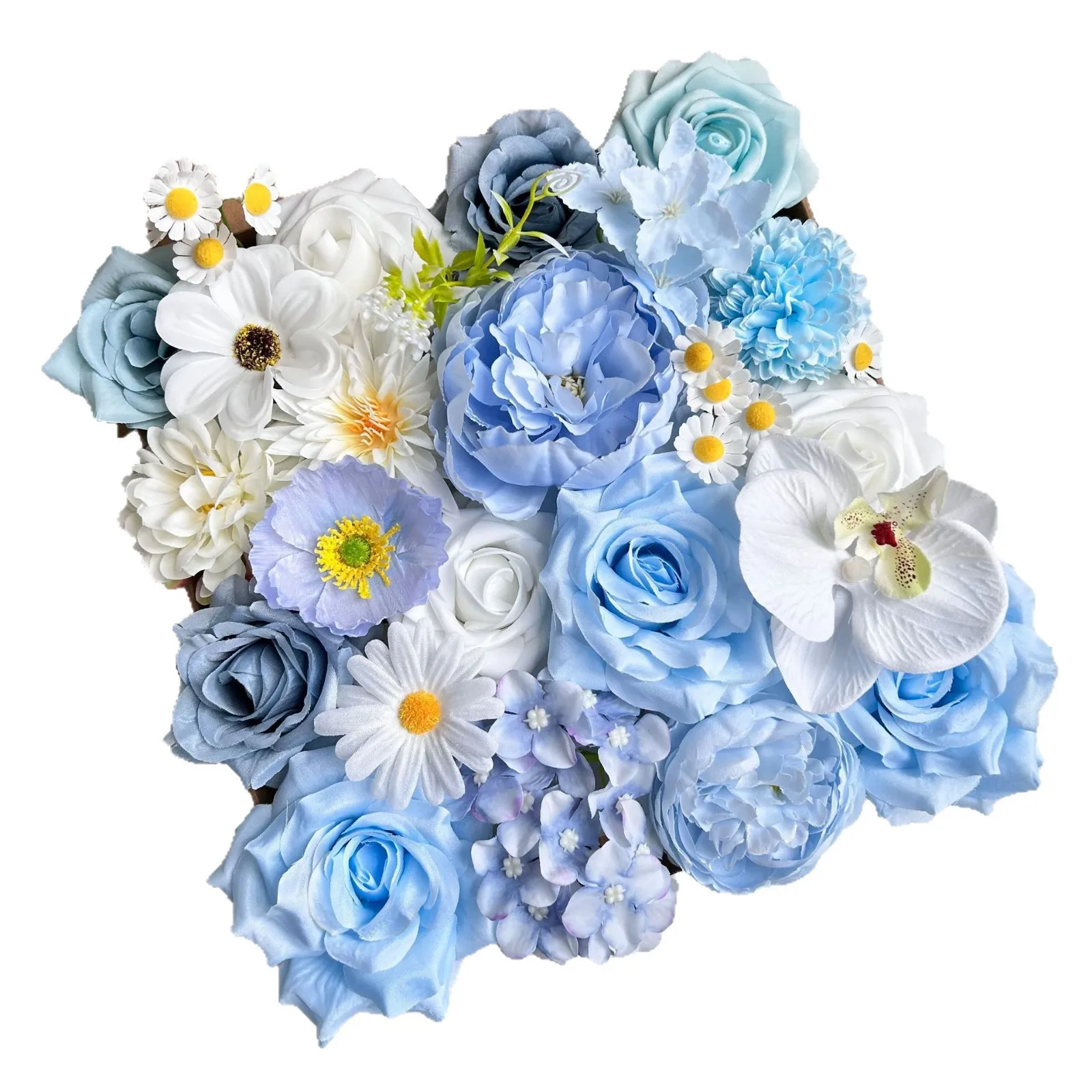 LH456 الزهور الاصطناعية عبر الحدود ربيع جديد محاكاة زهرة لتقوم بها بنفسك هدية صندوق زهرة يده زهرة الزفاف الديكور