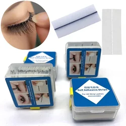 40Pcs/Box Reusable Self-Adhesive Glue-Free Eyelash Glue Strip No Glue Hypoallergenic False Eyelashes Extension Makeup Tools