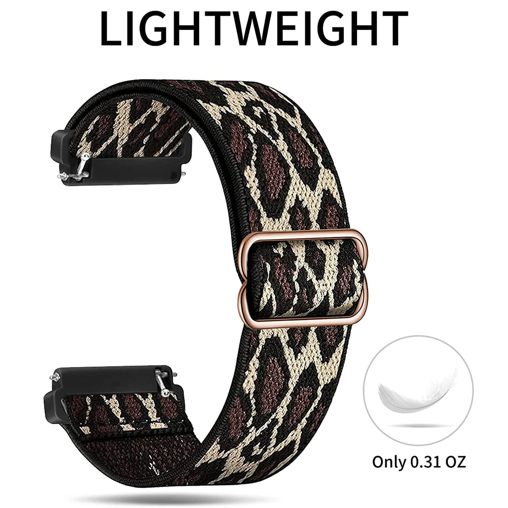 20 22mm Elastic Nylon Band For Huami Amazfit GTS 4 3 2 2E Mini Bip S U Lite Sports Watch Bracelet Strap Loop For GTR 42 47mm 3