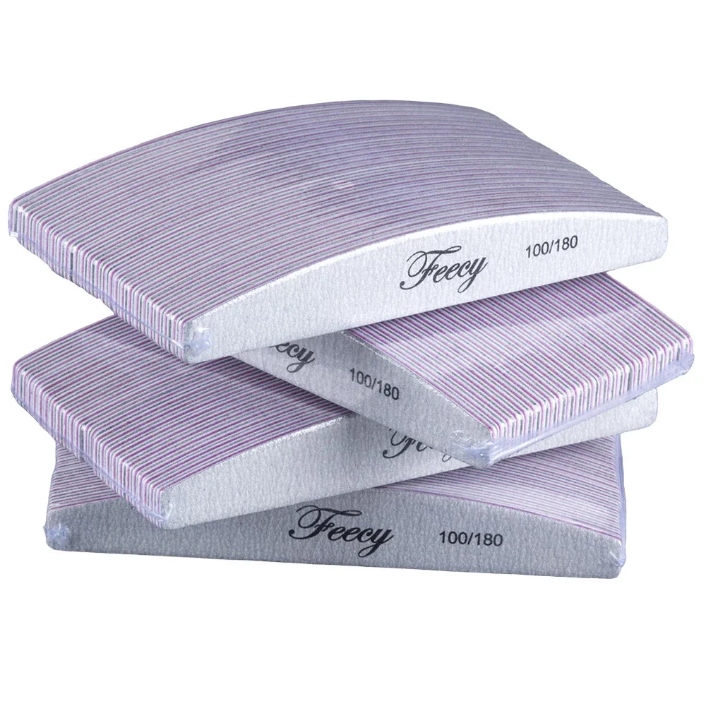 

10Pcs/Lot Nail File Buffer Double Side Nail Files Buffer 80/100/150/180/240 Grit Limas Trimmer Lime Nail Art Ongle Manicure Tool