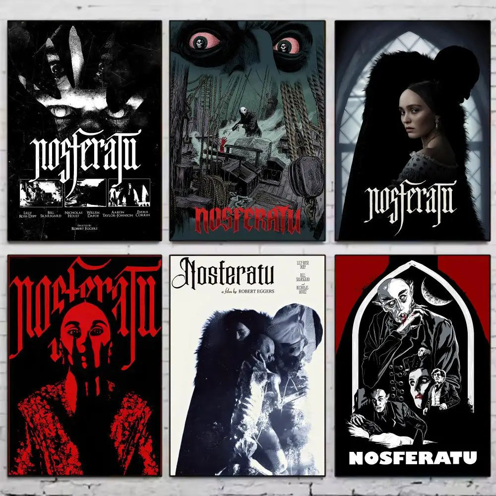 Новый постер фильма ужасов N-Nosferatu, винтажный настенный декор, эстетичный декор для комнаты, принт для гостиной, спальни, украшение для дома
