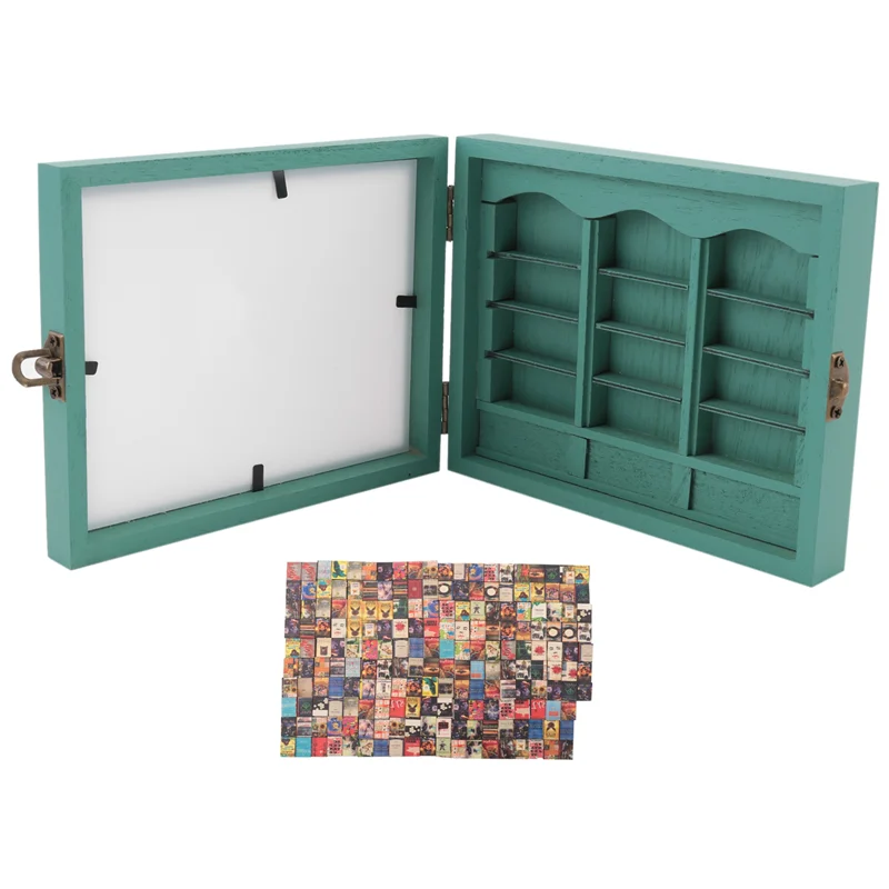 ABUN-زخارف رف الكتب المصغرة، كتب صغيرة، هدايا للقلق، ديكور مكتب غرفة المعيشة