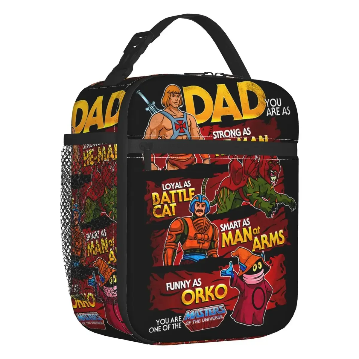 Custom He-Man And The Masters Of The Universe Lunch Bag Men Women Cooler Thermal Insulated Lunch Boxes for Kids School