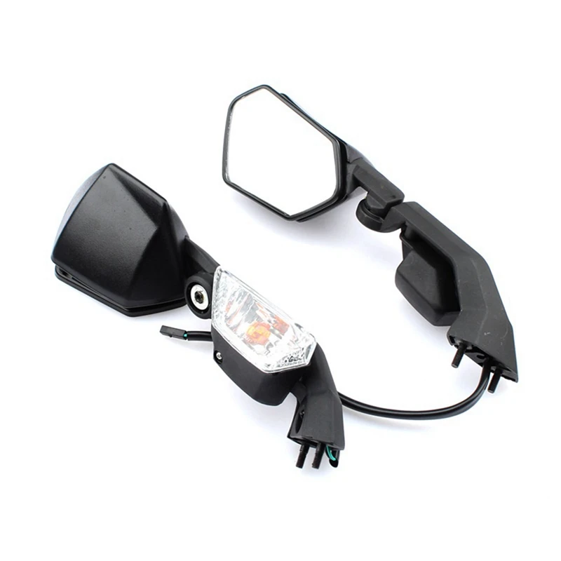 

Motorcycle Turning Light Rear Side View Mirror Back A Car Mirror For Kawasaki ZX-10R ZX10R 2008-2011