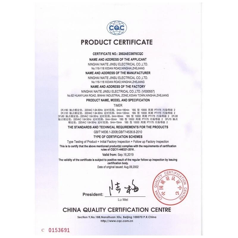 Timer haute précision Timer en plastique Universal Ozonizer Timer du mur à paroi