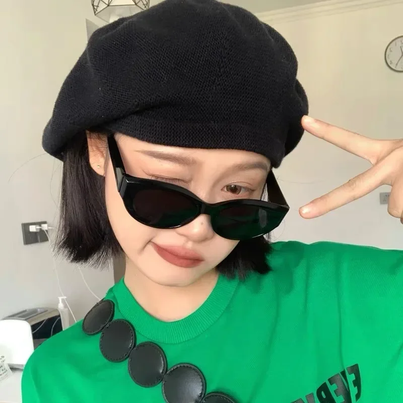 الاتجاه الجديد نظارات شمسية مقاومة للأشعة فوق البنفسجية خمر عين القط إطار صغير النظارات الشمسية الرجال النساء الحماية من الشمس والقيادة النظارات الشمسية